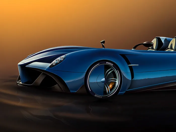 Pagani Speedster, Sketch