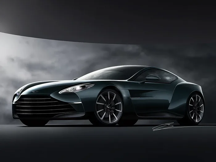 Aston Martin One-77 Remake, Sketch