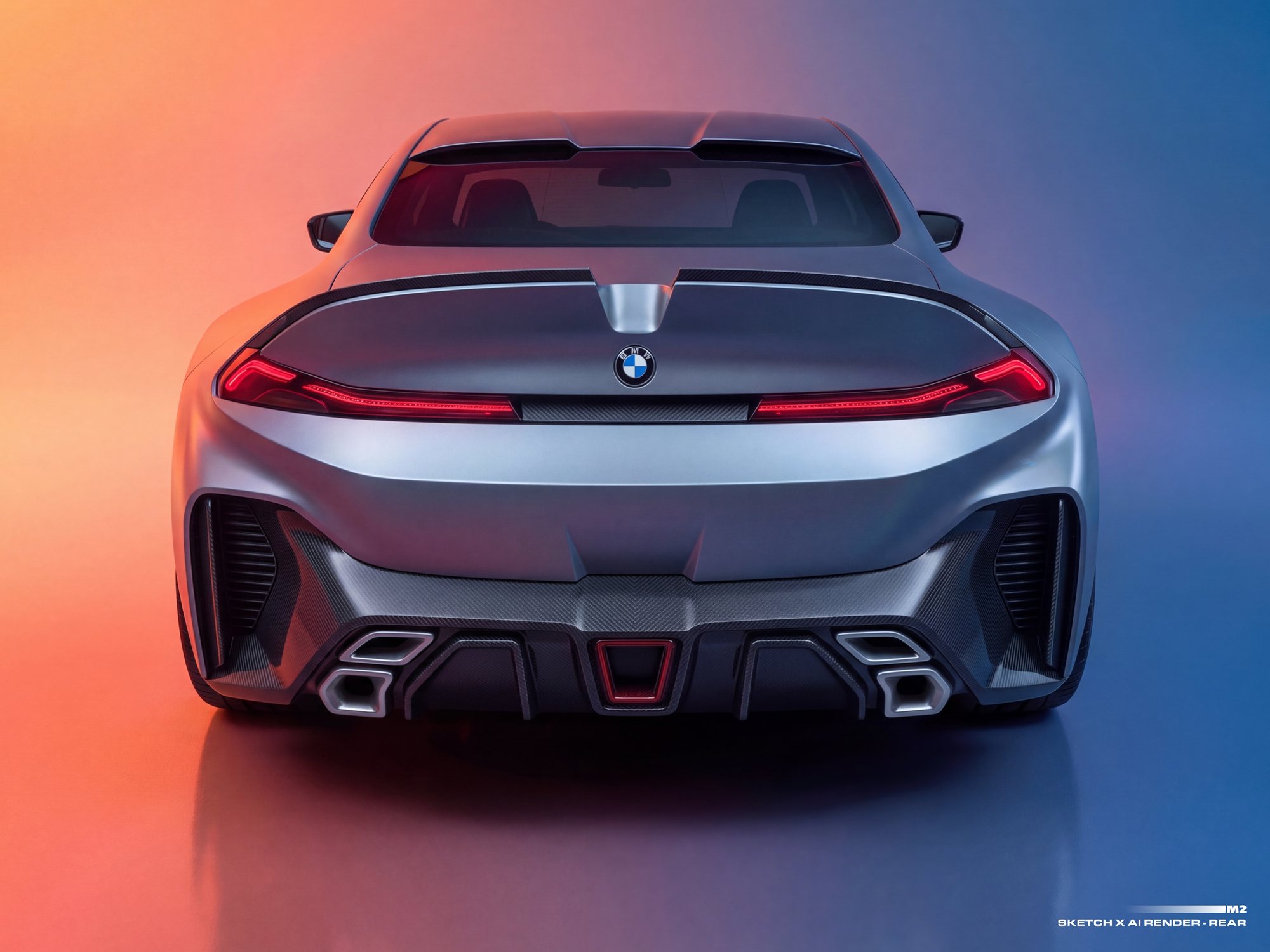 Rear view render