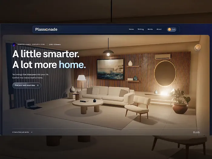 Smart Home, interactive 3D design and logo